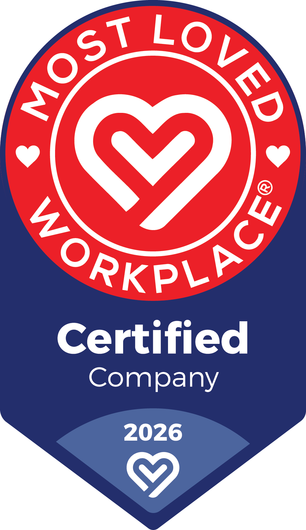 Most Loved Workplace Certified Badge